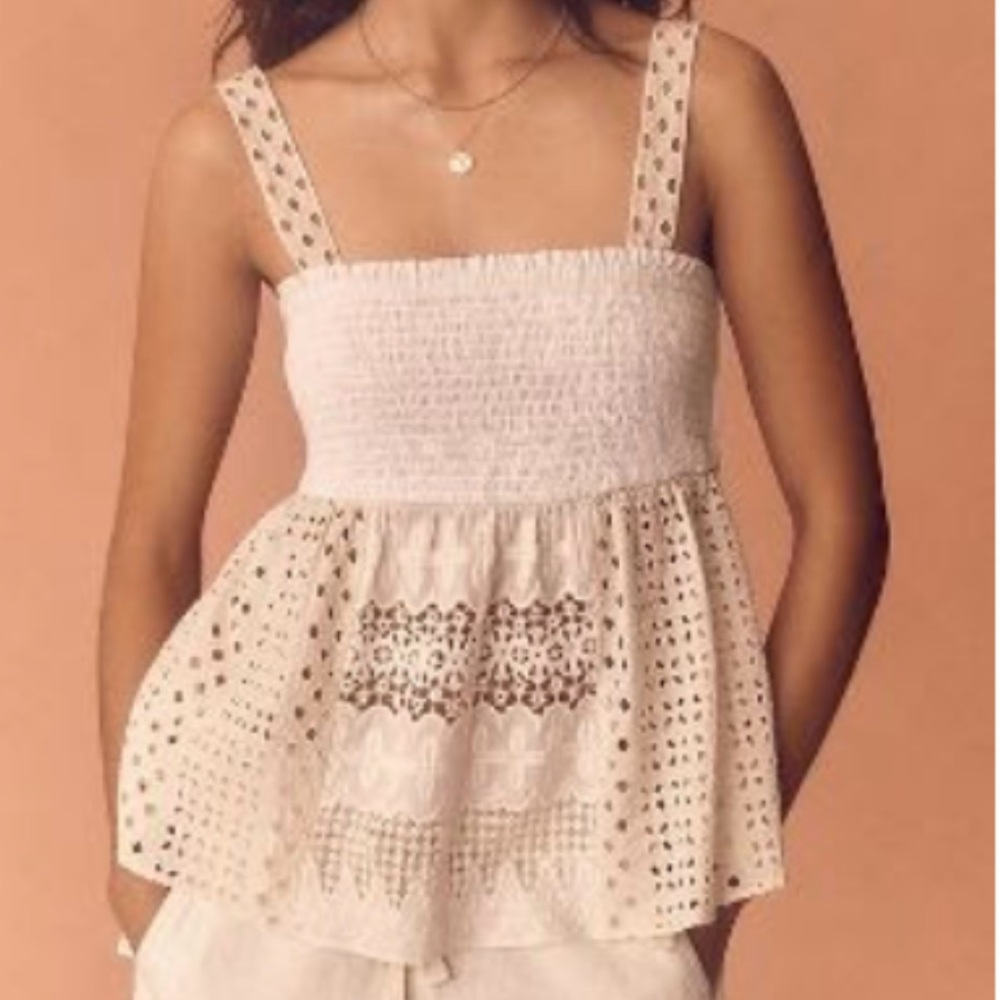 Anthropologie Lace Babydoll Tank